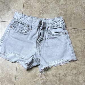 Zara Light Gray Jean Shorts